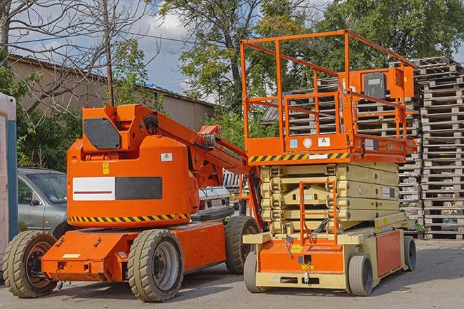 heavy-duty forklift handling inventory in a warehouse in Coopersburg